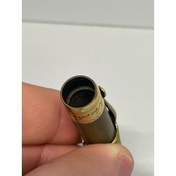 ANTICA RARA PICCOLA PENNA STILOGRAFICA MONTBLANC ROUGE ET NOIR epoca 900 oro 14k