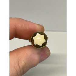 ANTICA RARA PICCOLA PENNA STILOGRAFICA MONTBLANC ROUGE ET NOIR epoca 900 oro 14k