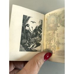 ANTICO LIBRO di PREGHIERE tascabile fine '800 ESERCIZIO del CRISTIANO religioso