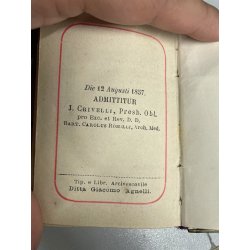 ANTICO LIBRO di PREGHIERE tascabile fine '800 ESERCIZIO del CRISTIANO religioso