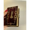 ANTICO LIBRO di PREGHIERE tascabile fine 800 LA GIORNATA del CRISTIANO religioso