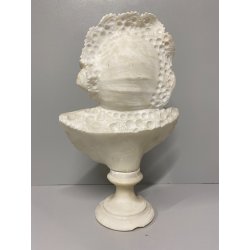 ANTICA SCULTURA BUSTO FEMMINILE A. Cipriani GIOVANE DONNA MARMO BIANCO '900