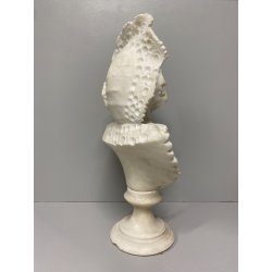 ANTICA SCULTURA BUSTO FEMMINILE A. Cipriani GIOVANE DONNA MARMO BIANCO '900