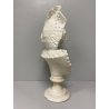 ANTICA SCULTURA BUSTO FEMMINILE A. Cipriani GIOVANE DONNA MARMO BIANCO '900