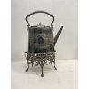 BOLLITORE SAMOVAR SPIRIT KETTLE on STAND Edwaedian PLACCATO ARGENTO SHEFFIELD