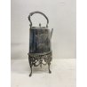 BOLLITORE SAMOVAR SPIRIT KETTLE on STAND Edwaedian PLACCATO ARGENTO SHEFFIELD