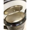 BOLLITORE SAMOVAR SPIRIT KETTLE on STAND Edwaedian PLACCATO ARGENTO SHEFFIELD