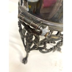 BOLLITORE SAMOVAR SPIRIT KETTLE on STAND Edwaedian PLACCATO ARGENTO SHEFFIELD