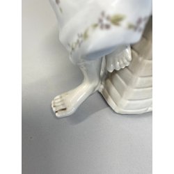 ANTICO VASO SCULTURA FIORIERA CENTROTAVOLA PORCELLANA FIGURE SCENA ROMANTICA 900