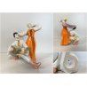 SCULTURA CERAMICA PORCELLANA SOVIETICA VINTAGE FIGURE UKRAINAN DANCE URSS '60