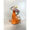 SCULTURA CERAMICA PORCELLANA SOVIETICA VINTAGE FIGURE UKRAINAN DANCE URSS '60