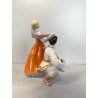 SCULTURA CERAMICA PORCELLANA SOVIETICA VINTAGE FIGURE UKRAINAN DANCE URSS '60