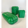 RARO SET 3 CENTROTAVOLA CERAMICA VERDE DESIGN Angelo Spagnolo CONTENITORI '70