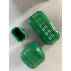 RARO SET 3 CENTROTAVOLA CERAMICA VERDE DESIGN Angelo Spagnolo CONTENITORI '70