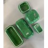 RARO SET 3 CENTROTAVOLA CERAMICA VERDE DESIGN Angelo Spagnolo CONTENITORI '70