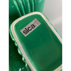 RARO SET 3 CENTROTAVOLA CERAMICA VERDE DESIGN Angelo Spagnolo CONTENITORI '70