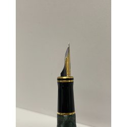 PENNA STILOGRAFICA PARKER DUOFOLD GREEN MARBLED FOUNTAIN PEN ORO 18K MARMO VERDE