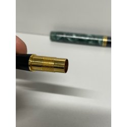 PENNA STILOGRAFICA PARKER DUOFOLD GREEN MARBLED FOUNTAIN PEN ORO 18K MARMO VERDE