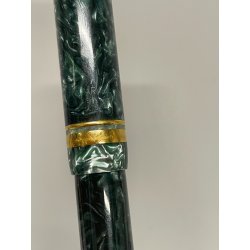 PENNA STILOGRAFICA PARKER DUOFOLD GREEN MARBLED FOUNTAIN PEN ORO 18K MARMO VERDE