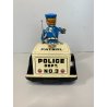 GIOCO LATTA VINTAGE TIN TN TOYS NOMURA Police Patrol Auto Tricycle JAPAN '50/60