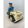 GIOCO LATTA VINTAGE TIN TN TOYS NOMURA Police Patrol Auto Tricycle JAPAN '50/60