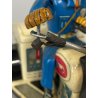 GIOCO LATTA VINTAGE TIN TN TOYS NOMURA Police Patrol Auto Tricycle JAPAN '50/60