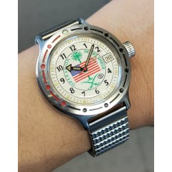 OROLOGIO POLSO Boctok MILITARE Vostok Automatic OPERATION DESERT SHIELD Watch