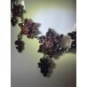 STUPENDA ANTICA COLLANA VITTORIANA GRANATO BOEMIA FIORE TOMBAK COLLIER NECKLACE