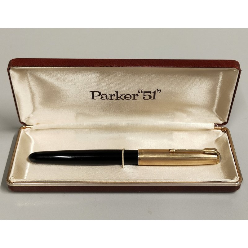 ANTICA PENNA STILOGRAFICA Parker 51 anni 50 ORO 12k Gold Filled OLD FOUNTAIN PEN