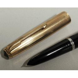 ANTICA PENNA STILOGRAFICA Parker 51 anni 50 ORO 12k Gold Filled OLD FOUNTAIN PEN