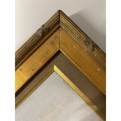 ANTICO PICCOLO DIPINTO OLIO PAESAGGIO MONTANO DIVISIONISTA IMPRESSIONISTA '900