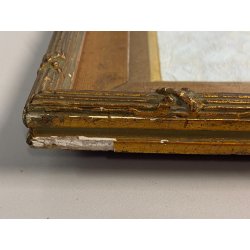 ANTICO PICCOLO DIPINTO OLIO PAESAGGIO MONTANO DIVISIONISTA IMPRESSIONISTA '900