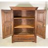 ANTICO PICCOLO ARMADIO GUARDAROBA RUSTICO 1800 LEGNO CASTAGNO 2 ANTE OLD