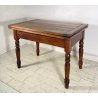 ANTICO TAVOLO DA PRANZO A LIBRO ALLUNGABILE TABLE LEGNO PIOPPO 1800 TAVOLINO OLD