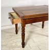 ANTICO TAVOLO DA PRANZO A LIBRO ALLUNGABILE TABLE LEGNO PIOPPO 1800 TAVOLINO OLD