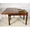 ANTICO TAVOLO DA PRANZO A LIBRO ALLUNGABILE TABLE LEGNO PIOPPO 1800 TAVOLINO OLD