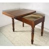 ANTICO TAVOLO DA PRANZO A LIBRO ALLUNGABILE TABLE LEGNO PIOPPO 1800 TAVOLINO OLD