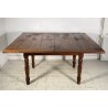 ANTICO TAVOLO DA PRANZO A LIBRO ALLUNGABILE TABLE LEGNO PIOPPO 1800 TAVOLINO OLD