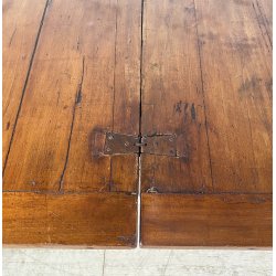 ANTICO TAVOLO DA PRANZO A LIBRO ALLUNGABILE TABLE LEGNO PIOPPO 1800 TAVOLINO OLD