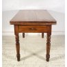 ANTICO TAVOLO DA PRANZO A LIBRO ALLUNGABILE TABLE LEGNO PIOPPO 1800 TAVOLINO OLD