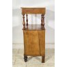 ANTICO COMODINO STILE LUIGI FILIPPO LEGNO NOCE FINE 1800 CASSETTO ANTA