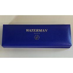 WATERMAN Gentleman PENNA SFERA acciaio oro BOX Vintage Ballpoint Pen DESIGN