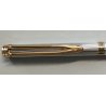 WATERMAN Gentleman PENNA SFERA acciaio oro BOX Vintage Ballpoint Pen DESIGN