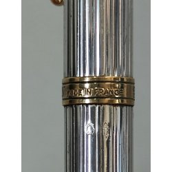 WATERMAN Gentleman PENNA SFERA acciaio oro BOX Vintage Ballpoint Pen DESIGN