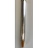 WATERMAN Gentleman PENNA SFERA acciaio oro BOX Vintage Ballpoint Pen DESIGN