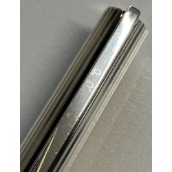 ST DUPONT Classic PENNA SFERA ARGENTATA GODRON Vintage Ballpoint Pen COLLEZIONE