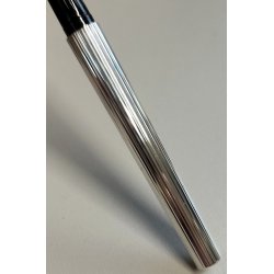 ST DUPONT Classic PENNA SFERA ARGENTATA GODRON Vintage Ballpoint Pen COLLEZIONE