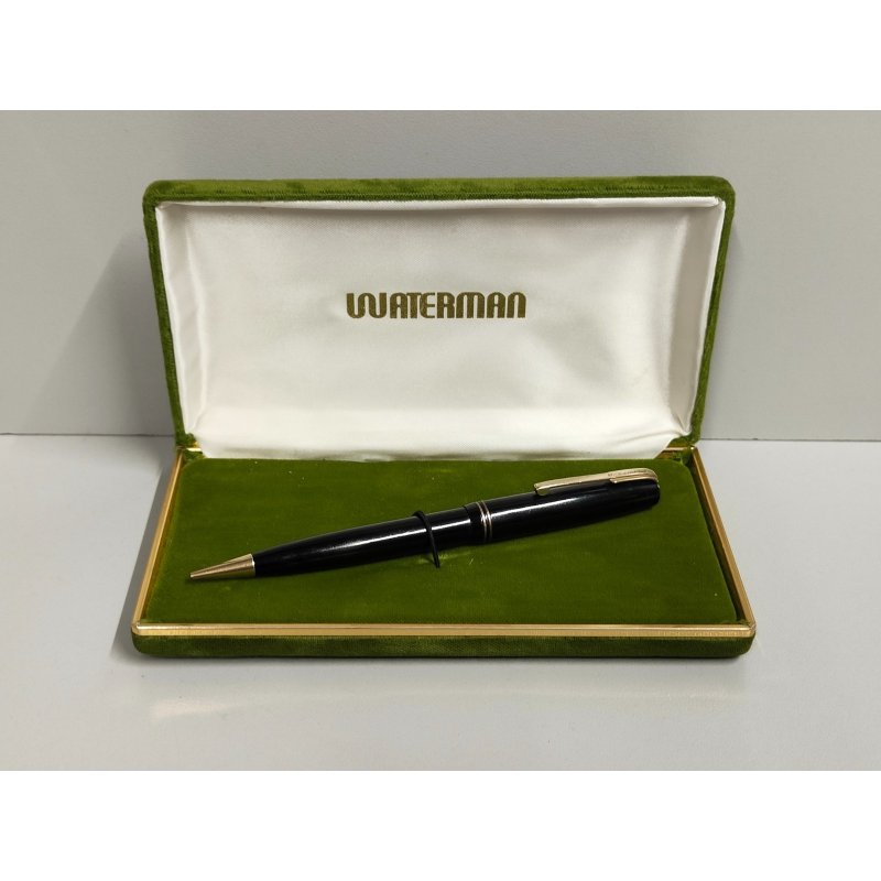 MATITA Mechanic Pencil PENNA WATERMAN'S anni 40 U.S.A. nero oro WATERMAN gomma