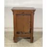 ANTICO COMODINO INGINOCCHIATOIO CAPPUCCINO LEGNO NOCE CHIESA 1800 EPOCA CREDENZA