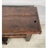 PICCOLO TAVOLO FALEGNAME BANCO LAVORO LEGNO ROVERE 1800 MORSA A VITE EPOCA WORK